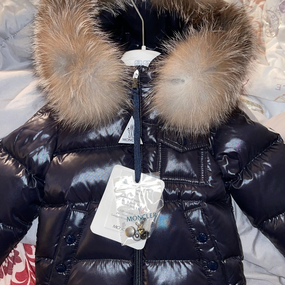 Brand new moncler never worn still in plastic 9-12months